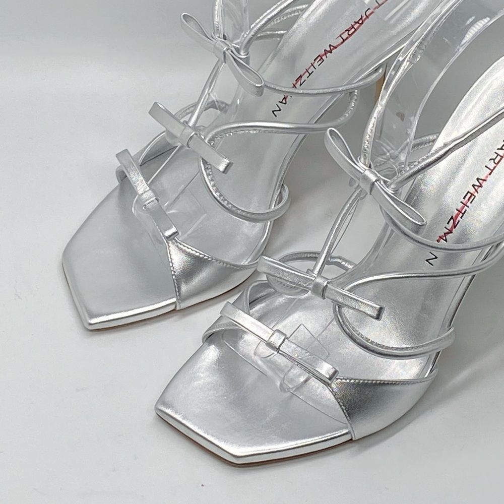 Stuart Weitzman Bow Strappy Sandals Size 8.5 - image 5